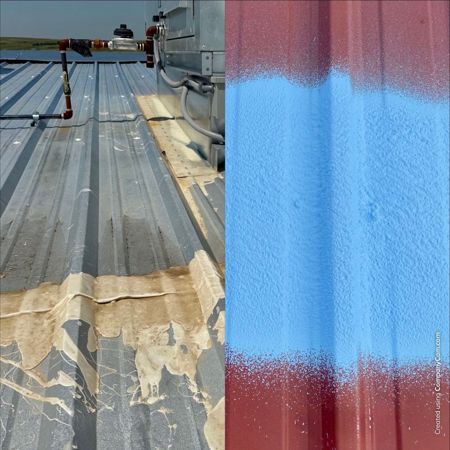 Bad Metal Roof Installation Fixed with Fiber Seal Restoration image